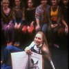 Meryl Streep (as Alice) w. A. Plummer (3L), M. Linn-Baker (4L), D. Rush (5L) in scene fr. the NY Shakespeare Festival production of the musical "Alice." (New York)