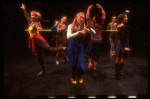 Meryl Streep (C, as Alice) w. Deborah Rush (L) and Amanda Plummer (R) in a scene from the NY Shakespeare Festival production of the musical "Alice." (New York)