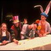 L-R) Meryl Streep (as Alice) w. Richard Cox, Michael Jeter & Mark Linn-Baker in a scene fr. NY Shakespeare Festival production of the musical "Alice." (New York)
