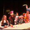 L-R) Meryl Streep (as Alice) w. Richard Cox, Michael Jeter & Mark Linn-Baker in a scene fr. NY Shakespeare Festival production of the musical "Alice." (New York)