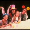 L-R) Mark Linn-Baker, Richard Cox, Meryl Streep (as Alice) and Michael Jeter in a scene from the NY Shakespeare Festival production of the musical "Alice." (New York)