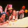 L-R) Mark Linn-Baker, Richard Cox, Meryl Streep (as Alice) and Michael Jeter in a scene from the NY Shakespeare Festival production of the musical "Alice." (New York)