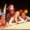 L-R) Mark Linn-Baker, Richard Cox, Meryl Streep (as Alice) and Michael Jeter in a scene from the NY Shakespeare Festival production of the musical "Alice." (New York)