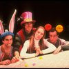 L-R) Mark Linn-Baker, Richard Cox, Meryl Streep (as Alice) and Michael Jeter in a scene from the NY Shakespeare Festival production of the musical "Alice." (New York)