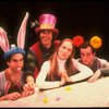 L-R) Mark Linn-Baker, Richard Cox, Meryl Streep (as Alice) and Michael Jeter in a scene from the NY Shakespeare Festival production of the musical "Alice." (New York)