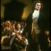 L-C) Mary Elizabeth Mastrantonio and Dennis Boutsikaris as Mozart in a scene from the Broadway production of the play "Amadeus." (New York)