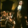 L-C) Mary Elizabeth Mastrantonio and Dennis Boutsikaris as Mozart in a scene from the Broadway production of the play "Amadeus." (New York)