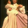 Frank Langella as Salieri embracing Mary Elizabeth Mastrantonio in a scene from the Broadway production of the play "Amadeus." (New York)