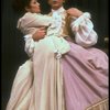 Frank Langella as Salieri embracing Mary Elizabeth Mastrantonio in a scene from the Broadway production of the play "Amadeus." (New York)