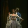 Frank Langella as Salieri embracing Mary Elizabeth Mastrantonio in a scene from the Broadway production of the play "Amadeus." (New York)