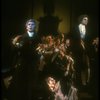 L-R) Frank Langella as Salieri, Mary Elizabeth Mastrantonio and Dennis Boutsikaris as Mozart from the Broadway production of play "Amadeus." (New York)