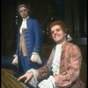 L-R) David Dukes as Antonio Salieri and John Pankow as Wolfgang Mozart in a scene from the Broadway production of the play "Amadeus." (New York)