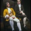 L-R) David Dukes as Antonio Salieri and John Pankow as Wolfgang Mozart in a scene from the Broadway production of the play "Amadeus." (New York)