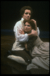 Actors John Pankow as Wolfgang Mozart w. Michele Seyler in a scene from the Broadway production of the play "Amadeus." (New York)