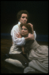 Actors John Pankow as Wolfgang Mozart w. Michele Seyler in a scene from the Broadway production of the play "Amadeus." (New York)