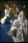 Actors John Pankow as Wolfgang Mozart w. Michele Seyler in a scene from the Broadway production of the play "Amadeus." (New York)