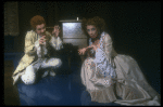 Actors John Pankow as Wolfgang Mozart w. Michele Seyler in a scene from the Broadway production of the play "Amadeus." (New York)