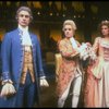 L-R) David Dukes as Salieri w. Michele Seyler and John Pankow as Mozart in a scene from the Broadway production of the play "Amadeus." (New York)