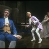 L-R) David Dukes as Salieri w. John Pankow as Mozart and Michele Seyler in a scene from the Broadway production of the play "Amadeus." (New York)