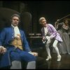 L-R) David Dukes as Salieri w. John Pankow as Mozart and Michele Seyler in a scene from the Broadway production of the play "Amadeus." (New York)