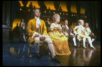 David Dukes as Salieri w. Linda Robbins as his wife in a scene from the Broadway production of the play "Amadeus." (New York)