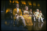 David Dukes as Salieri w. Linda Robbins as his wife in a scene from the Broadway production of the play "Amadeus." (New York)