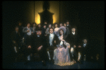L-R) Ron Johnston, John Pankow as Mozart, Mary A. Dierson and David Dukes as Salieri in a scene from the Broadway production of the play "Amadeus." (New York)