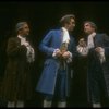 L-R) Gordon Gould, Frank Langella as Salieri and Edward Zang in a scene from the Broadway production of the play "Amadeus." (New York)