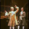 L-R) Nicholas Kepros and Paul Harding in a scene from the Broadway production of the play "Amadeus." (New York)