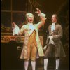 L-R) Nicholas Kepros and Paul Harding in a scene from the Broadway production of the play "Amadeus." (New York)