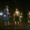 L-R) Frank Langella as Salieri, Patrick Hines, Louis Turenne and Paul Harding in a scene from the Broadway production of the play "Amadeus." (New York)