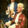 T-B) David Birney (as Salieri) and John Thomas Waite (as Mozart) in a scene from the Broadway production of the play "Amadeus."