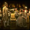 4L-L) Patrick Hines, Caris Corfman, Mark Hamill as Mozart and  David Birney as Salieri in in a scene from the Broadway production of the play "Amadeus."