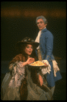 Daniel Davis as Salieri w. Tanya Pushkine in a scene from a touring production of the play "Amadeus." (Scranton)