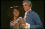 Daniel Davis as Salieri w. Tanya Pushkine in a scene from a touring production of the play "Amadeus." (Scranton)