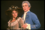 Daniel Davis as Salieri w. Tanya Pushkine in a scene from a touring production of the play "Amadeus." (Scranton)
