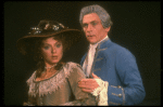 Daniel Davis as Salieri w. Tanya Pushkine in a scene from a touring production of the play "Amadeus." (Scranton)