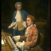 T-B) Daniel Davis as Salieri and Peter Crook as Mozart in a scene from a touring production of the play "Amadeus." (Scranton)