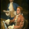 T-B) Daniel Davis as Salieri and Peter Crook as Mozart in a scene from a touring production of the play "Amadeus." (Scranton)
