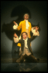 T-B) Daniel Davis as Salieri and Peter Crook as Mozart in a scene from a touring production of the play "Amadeus." (Scranton)