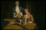 T-B) Daniel Davis as Salieri and Peter Crook as Mozart in a scene from a touring production of the play "Amadeus." (Scranton)