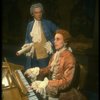 T-B) Daniel Davis as Salieri and Peter Crook as Mozart in a scene from a touring production of the play "Amadeus." (Scranton)