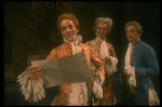 R-L) Peter Crook as Mozart, Philip Pleasants and Daniel Davis as Salieri in a scene from a touring production of the play "Amadeus." (Scranton)
