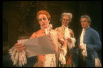 R-L) Peter Crook as Mozart, Philip Pleasants and Daniel Davis as Salieri in a scene from a touring production of the play "Amadeus." (Scranton)