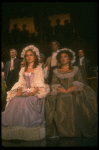 R-L) Mary Jo Salerno and Tanya Pushkine in a scene from a touring production of the play "Amadeus." (Scranton)