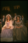R-L) Mary Jo Salerno and Tanya Pushkine in a scene from a touring production of the play "Amadeus." (Scranton)