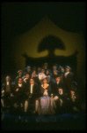 2R-2L) Peter Crook as Mozart, Mary Jo Salerno and Daniel Davis as Salieri in a scene from a touring production of the play "Amadeus." (Scranton)