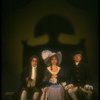 R-L) Peter Crook as Mozart, Mary Jo Salerno and Daniel Davis as Salieri in a scene from a touring production of the play "Amadeus." (Scranton)