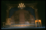 Set design from the touring production of the play "Amadeus." (Scranton)