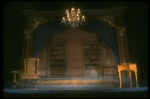 Set design from the touring production of the play "Amadeus." (Scranton)